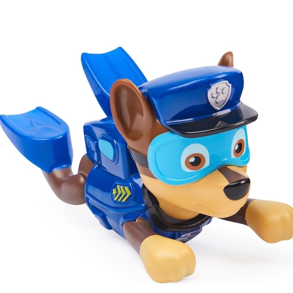 PAW Patrol Chase Paddlin Pups Swim Toy Pool Bath Wind Up Spin Master SwimWays
